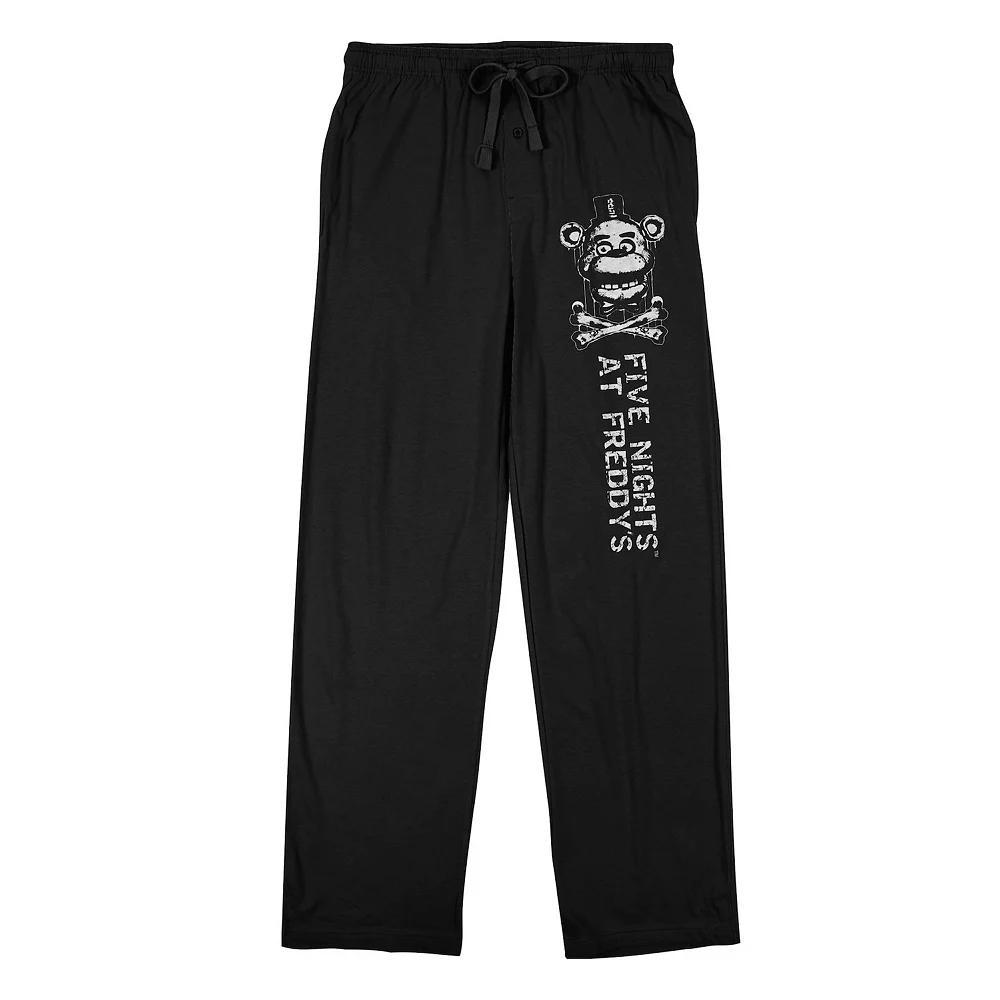 Men's Five Nights At Freddy's Game Over Sleep Pants, Size: XXL, Black Product Image