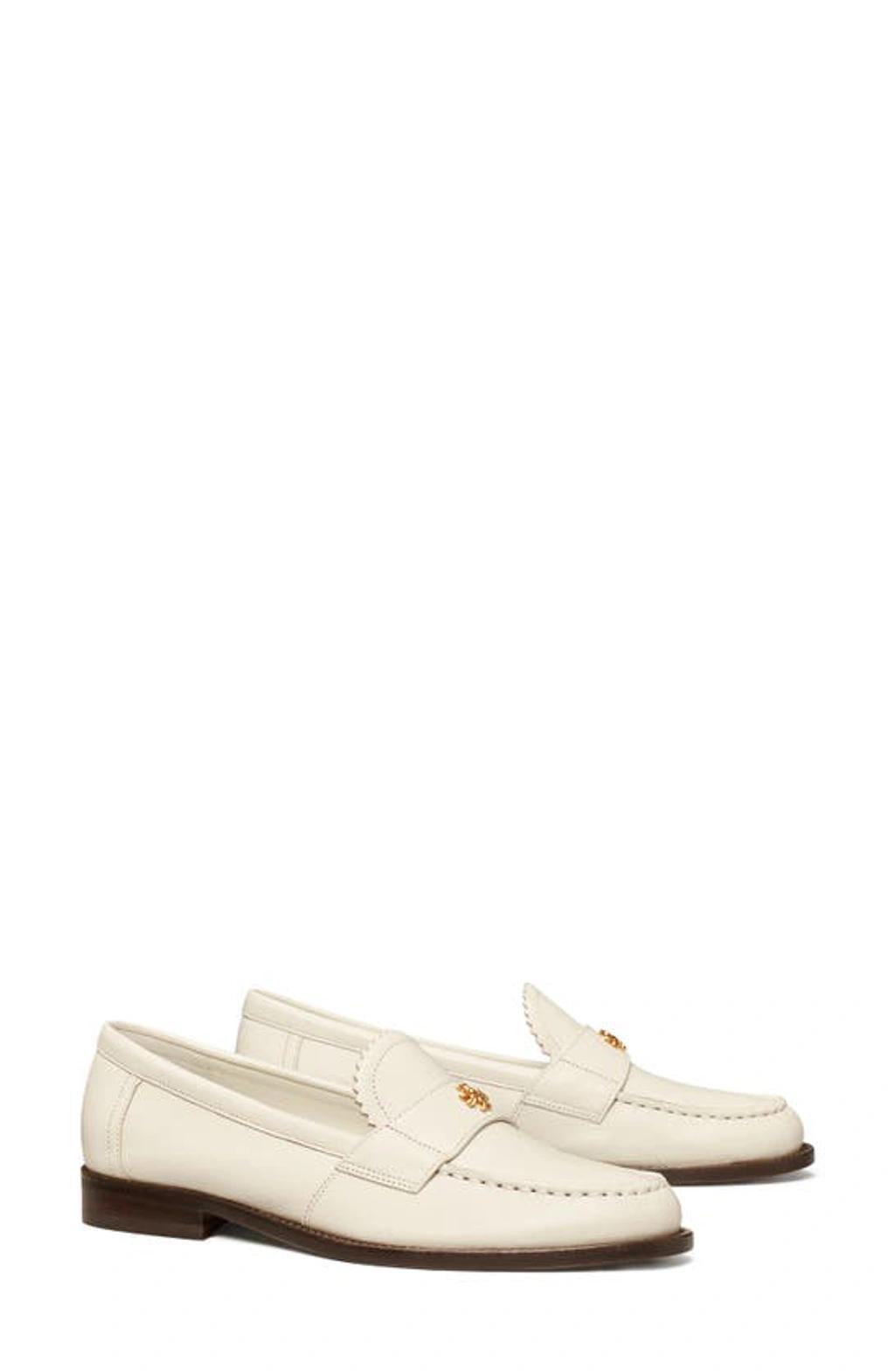 Womens Classic Metallic Leather Loafers Product Image