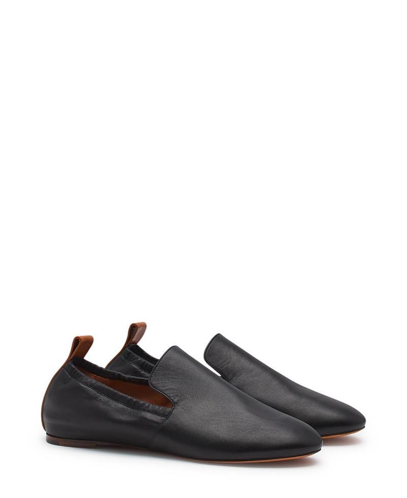 Lanvin Womens Leather Ballerina Loafers Product Image