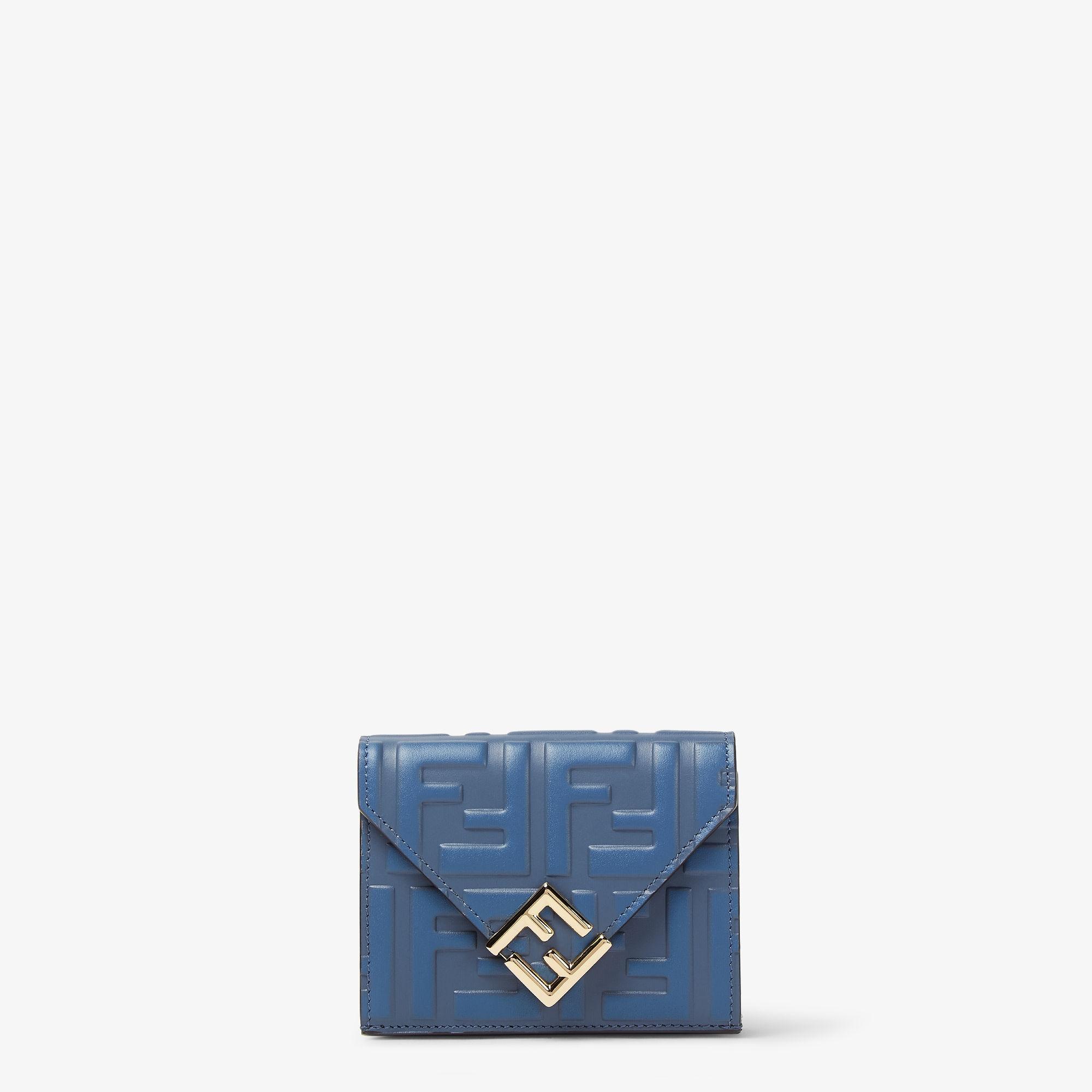 FF Diamonds WalletBlue leather wallet Product Image