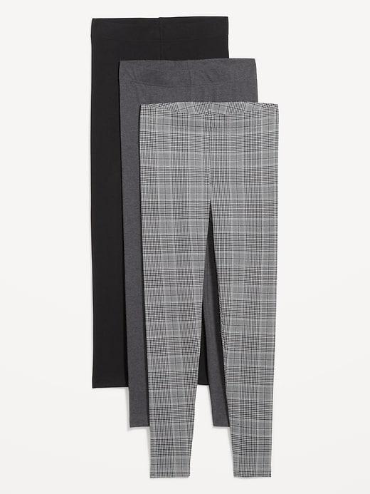 High-Waisted Fashion Layering Leggings 3-Pack Product Image