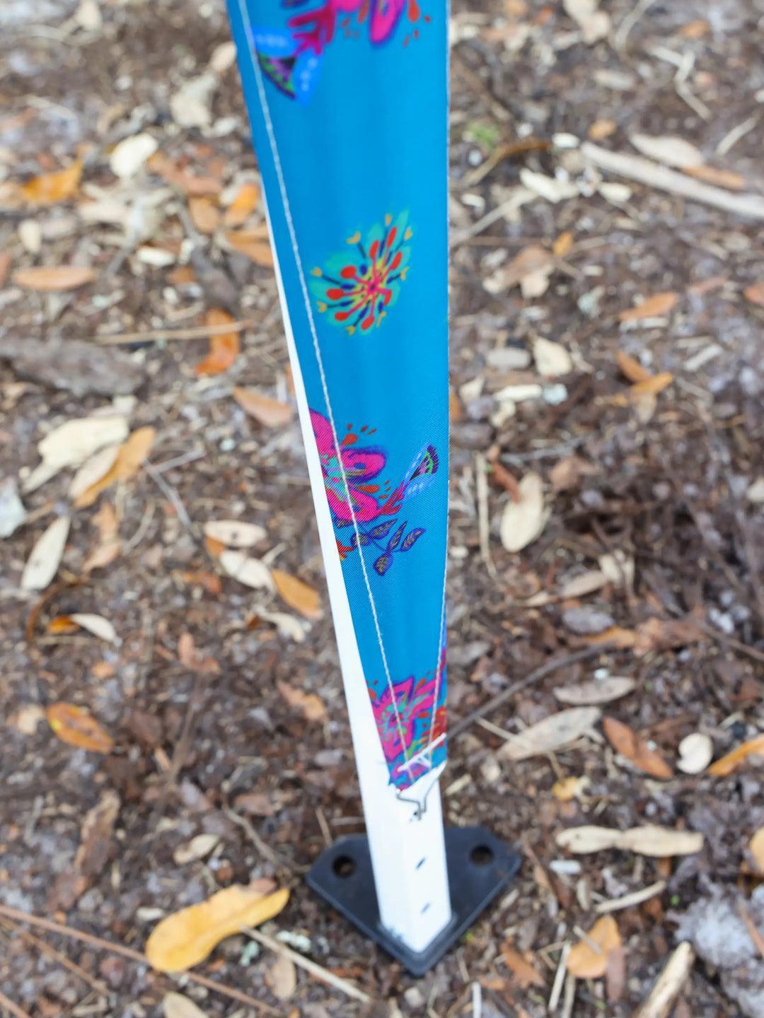 Live Happy Instant Canopy Tent - Dark Teal Floral Product Image