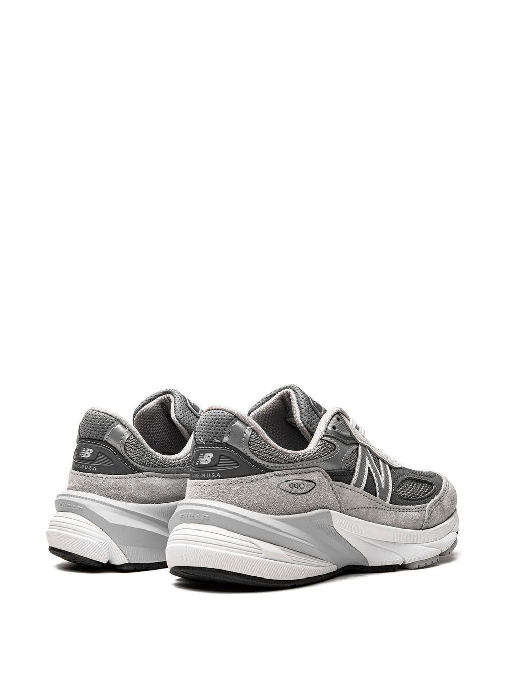 NEW BALANCE Grey Low Top Sneakers With Logo Detail In Suede And Tech Fabric Man Product Image