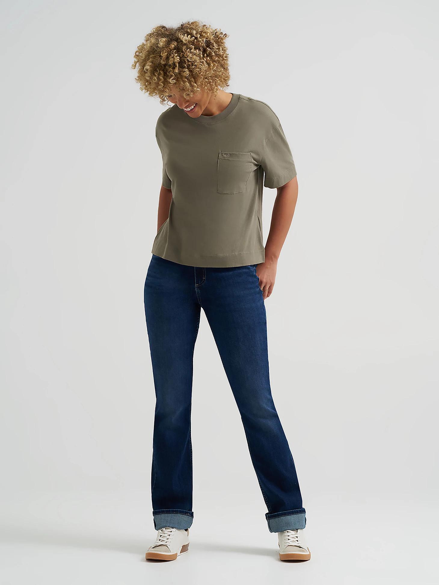 Women's Solid Logo Pocket Tee | Women's Tops & Tees | Lee® Product Image