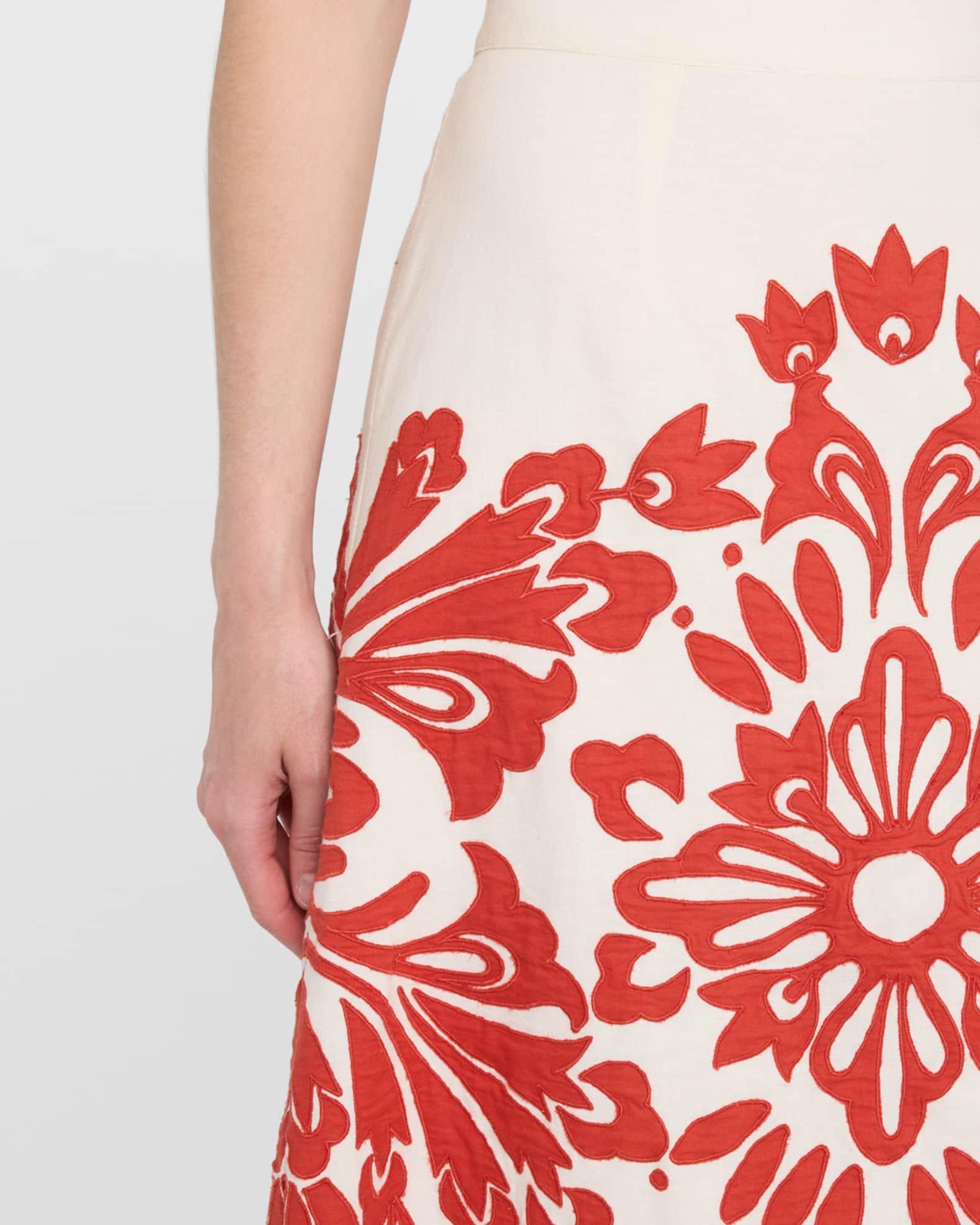 Liliana Appliqué Midi Skirt Product Image