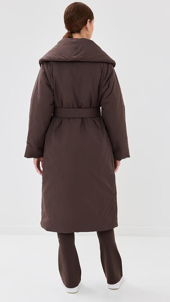 Varley Ana Long Wrap Puffer Coat | Shopbop Product Image