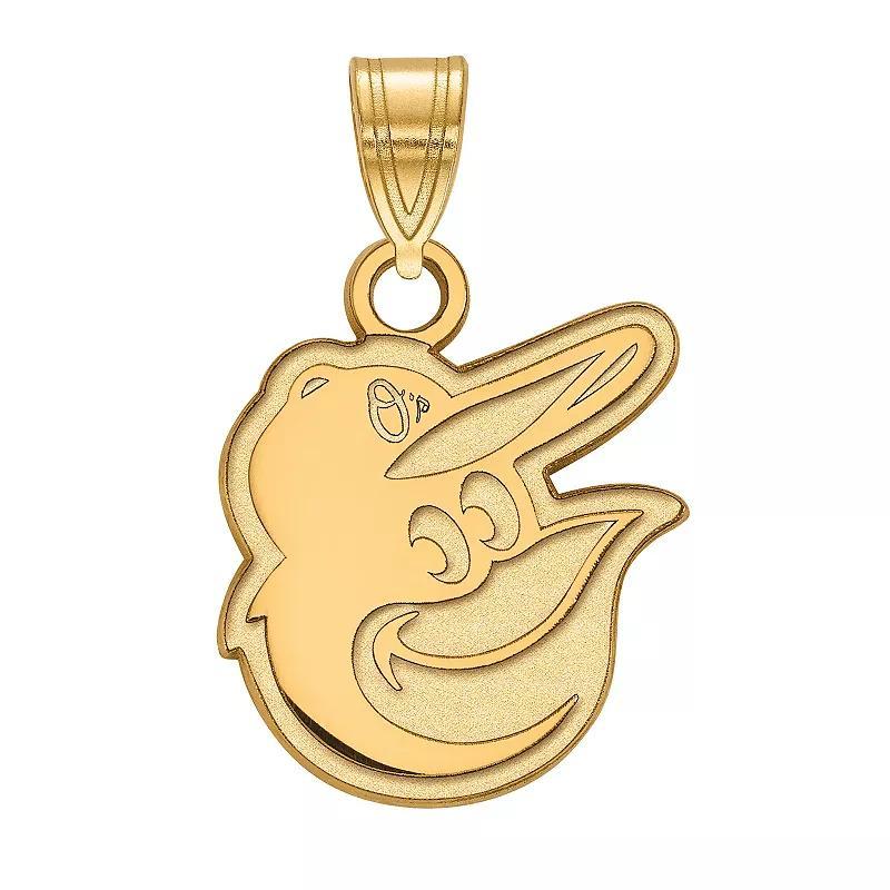 LogoArt 10k Gold Baltimore Orioles Small Pendant, Women's Product Image