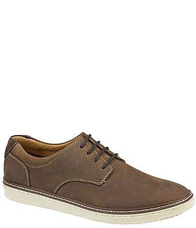Johnston  Murphy Mens McGuffey Tumbled Leather Plain Toe Lace Up Oxfords Product Image
