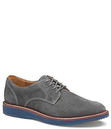 Johnston  Murphy Mens Upton Nubuck Plain Toe Lace Up Oxfords Product Image