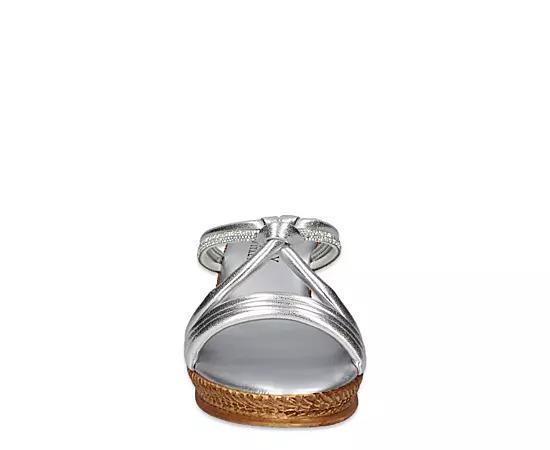 Easy Street Elvera Tuscany Women's Wedge Sandals, Size: 7.5, Silver Product Image