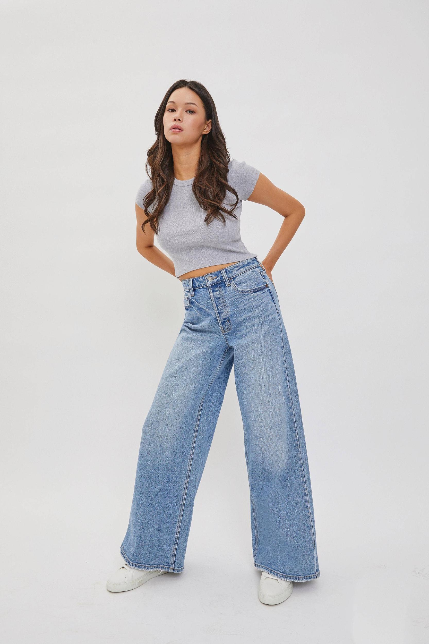 High Rise Wide Leg Jeans Product Image