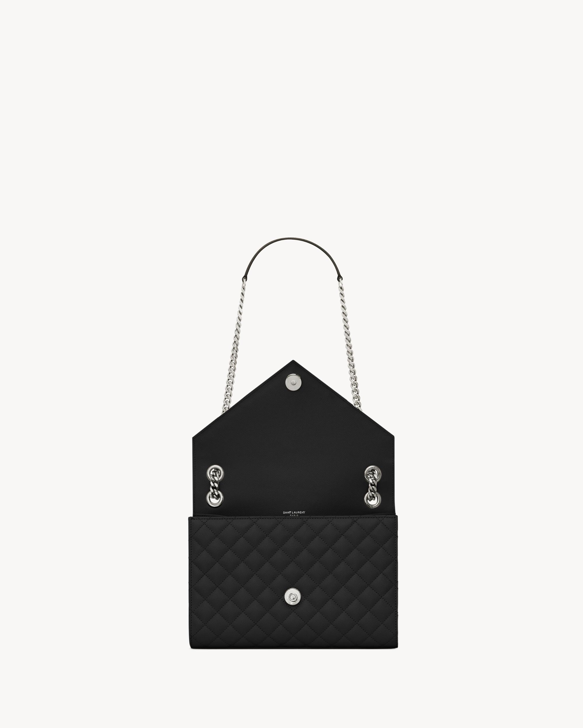 ENVELOPE MEDIUM IN QUILTED GRAIN DE POUDRE EMBOSSED LEATHER Product Image