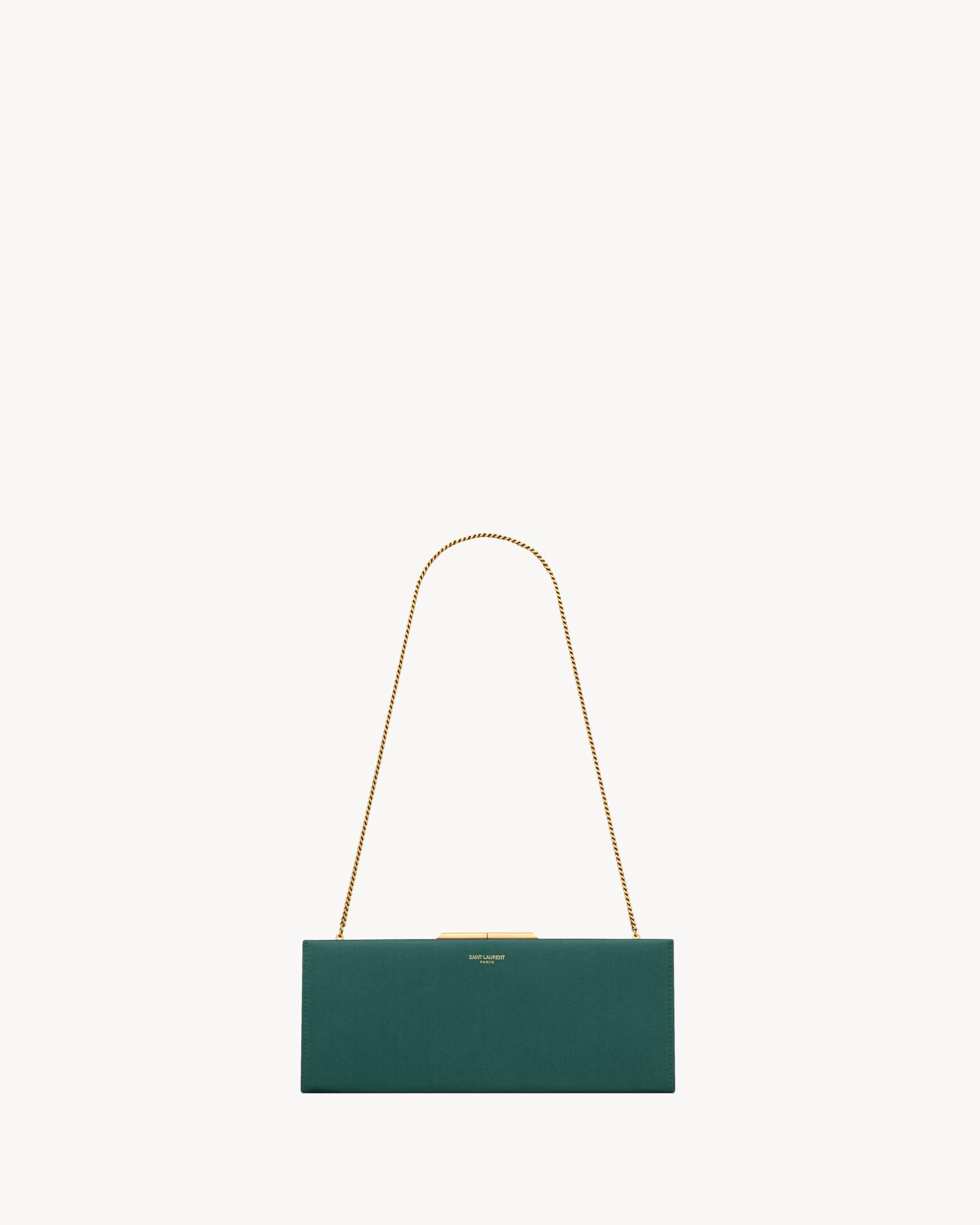 MIDNIGHT small clutch in satin Product Image