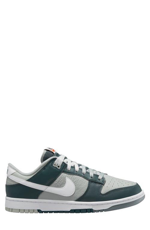 Nike Mens Dunk Low Retro Prem - Basketball Shoes Green/White/Silver Product Image