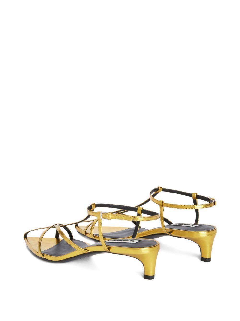 ankle-strap leather sandals Product Image
