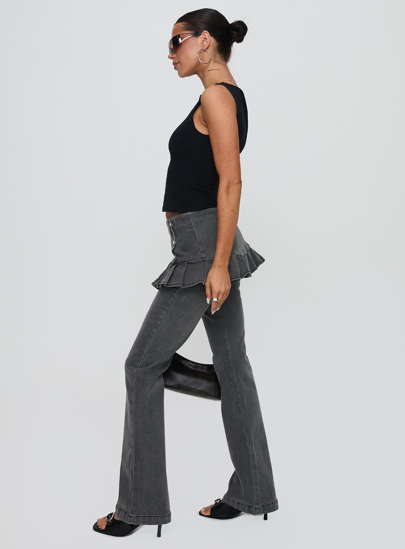 Jordynne Layered Pant Washed Black Product Image