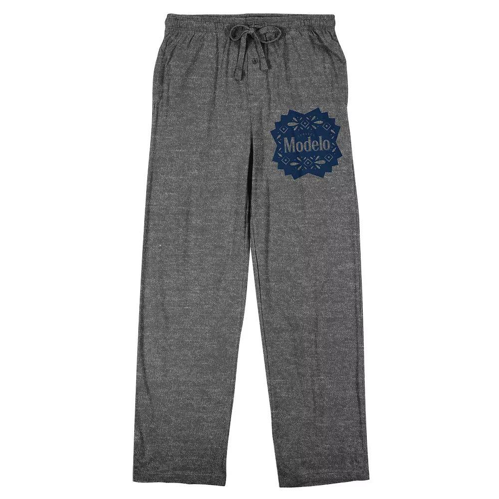 Men's Modelo Badge Logo Pajama Pants, Size: Small, Gray Product Image