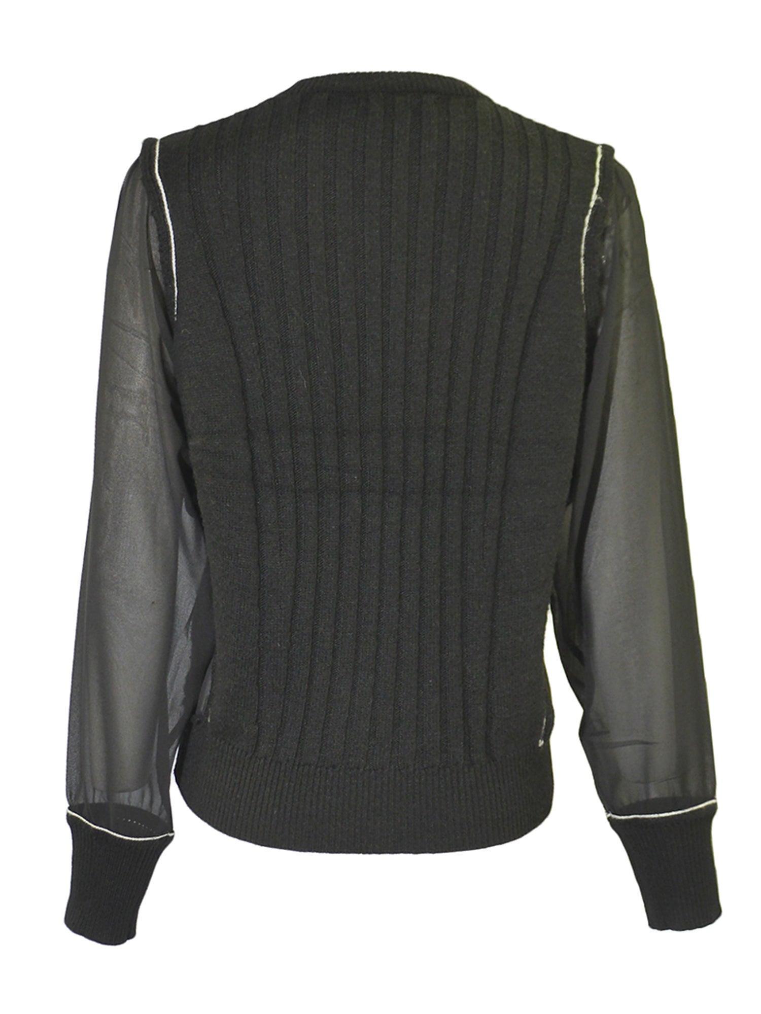 La Chic Mixed Media Sweater Product Image