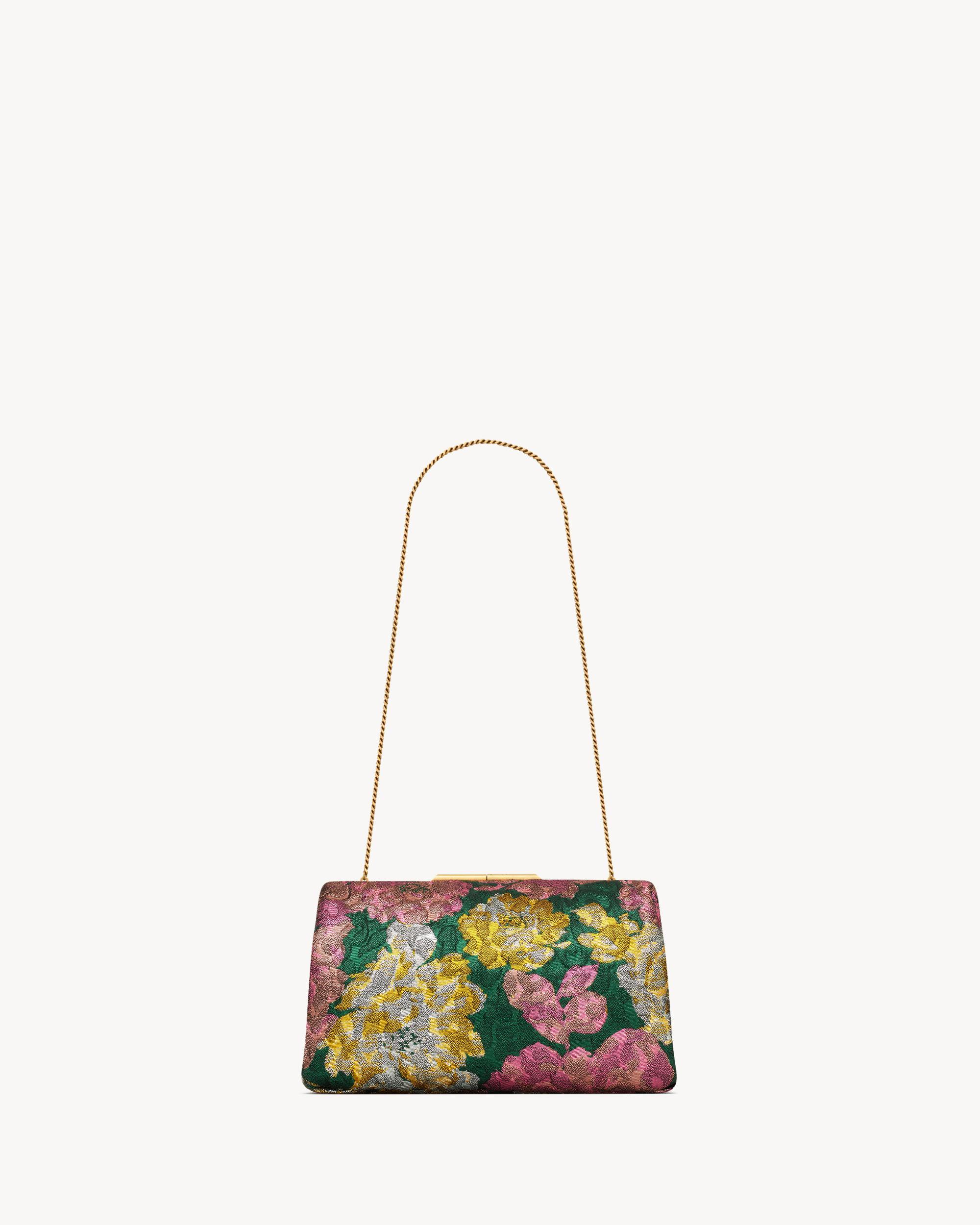 LETTER chain card case in lizard Product Image