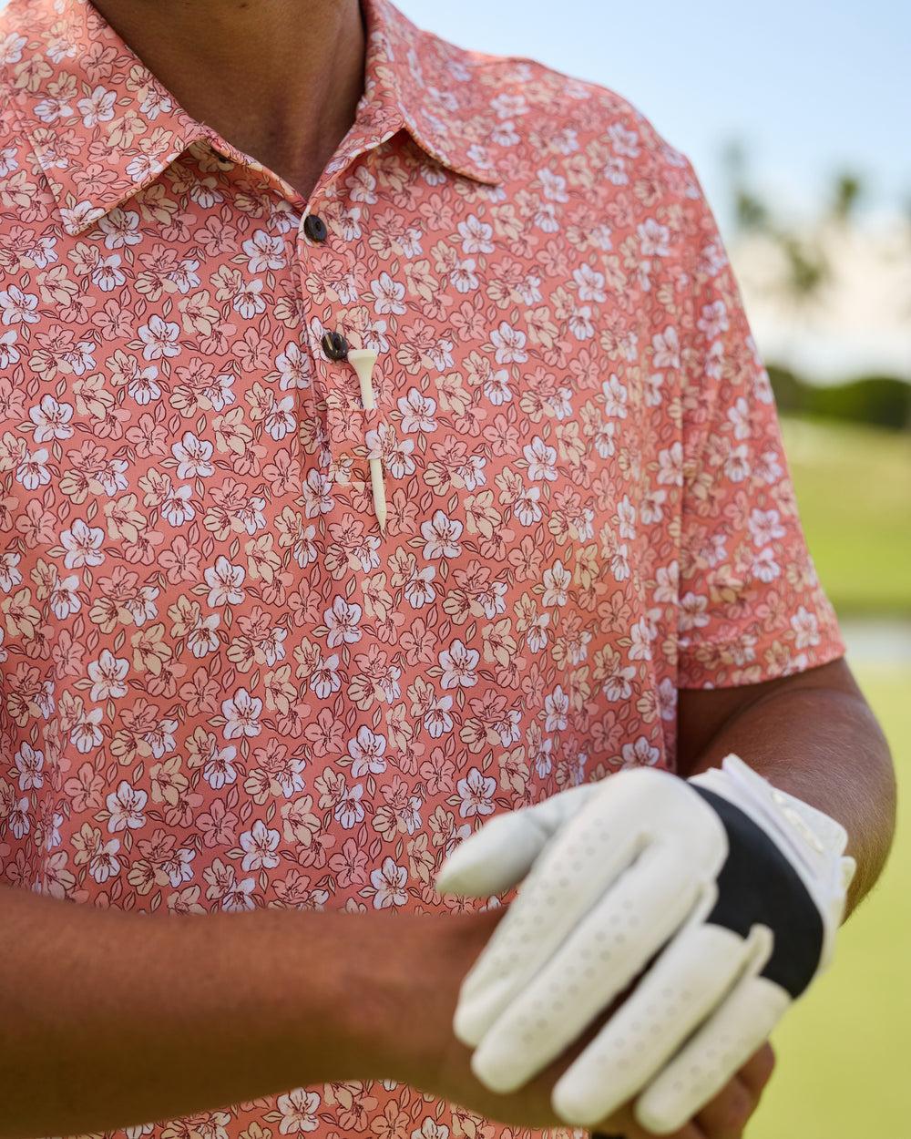 The Azaleas - Sunset Ladies Sleeveless Golf Polo Product Image