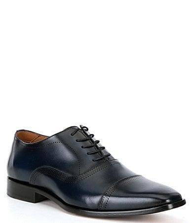 Flag LTD. Mens Noble Leather Brogue Detail Cap Toe Dress Shoes Product Image