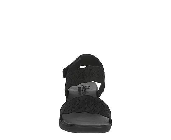 Skechers Arya On The Rise Women's Wedge Sandals, Size: 9, Black Product Image