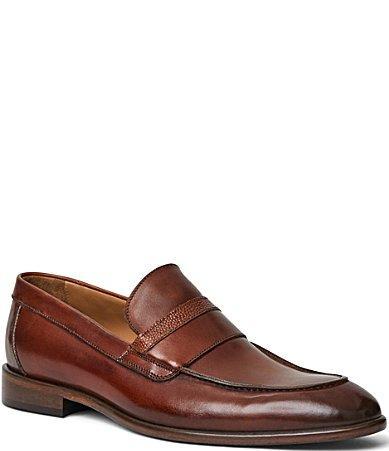 Bruno Magli Mens Silvestro Leather Penny Loafers Product Image