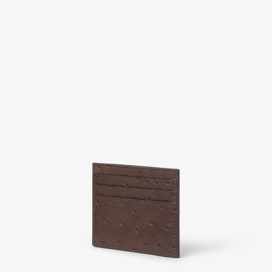 Card holder Brown ostrich card holder Product Image
