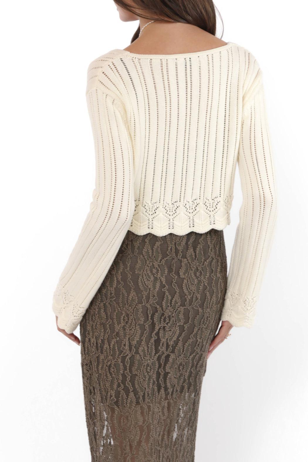 CHAMOMILE FRONT TIE CARDI Product Image