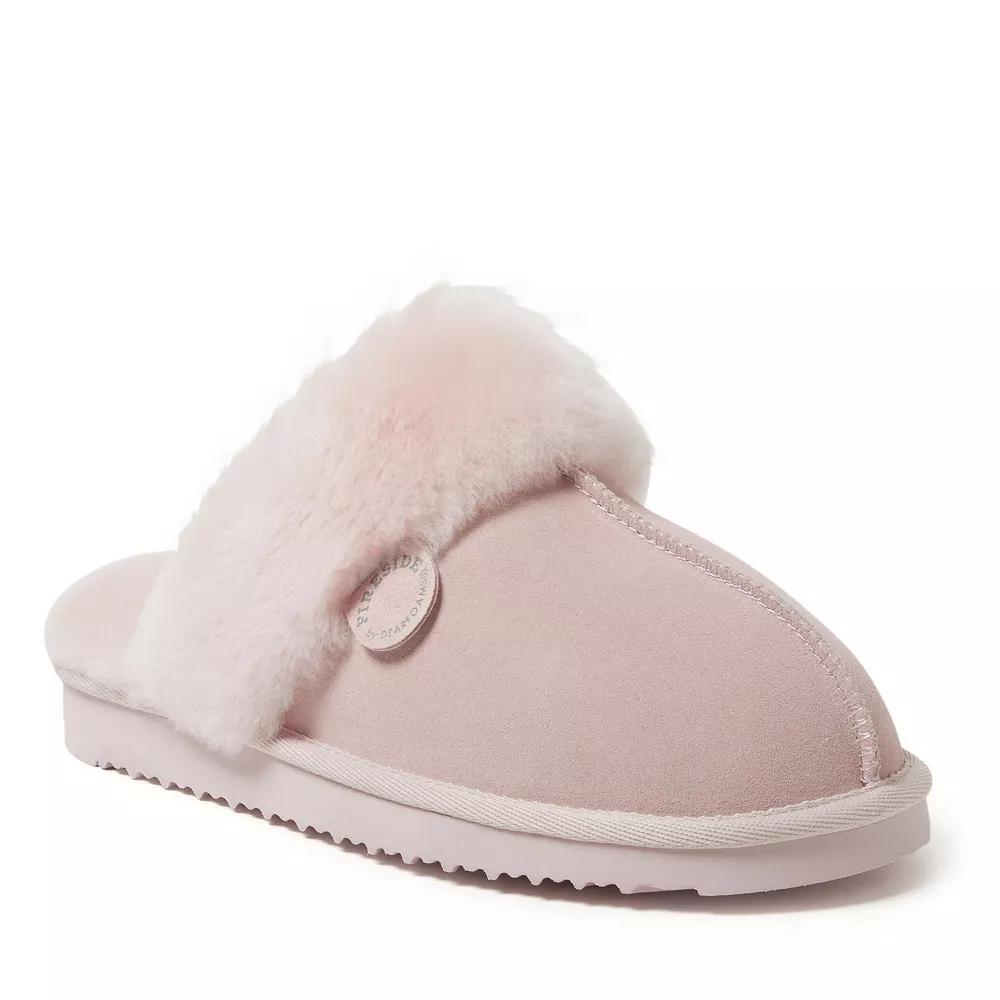 Fireside by Dearfoams Sydney Scuff Womens Slippers Pink Dust Product Image
