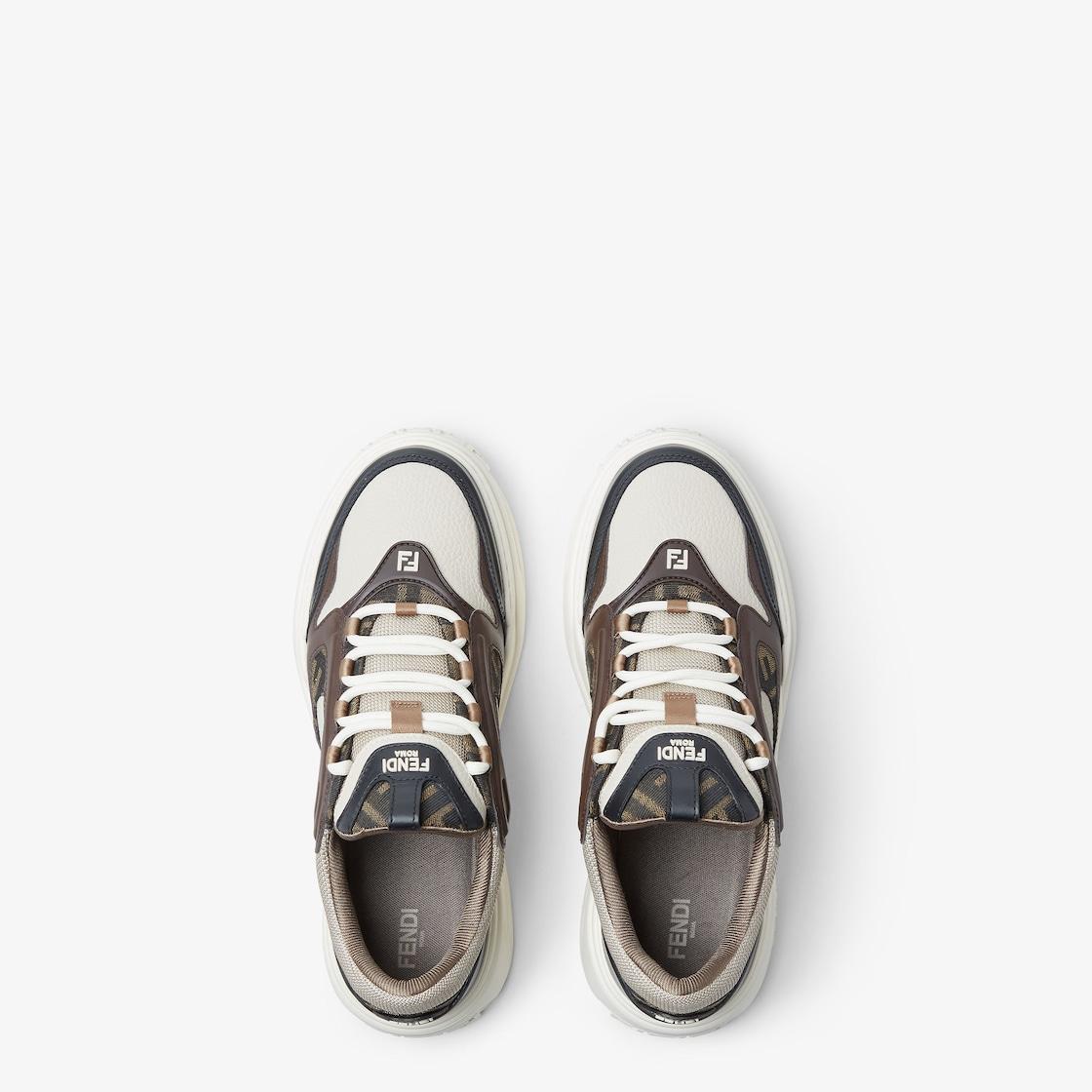 Fendi Force sneakersWhite leather low-tops Product Image