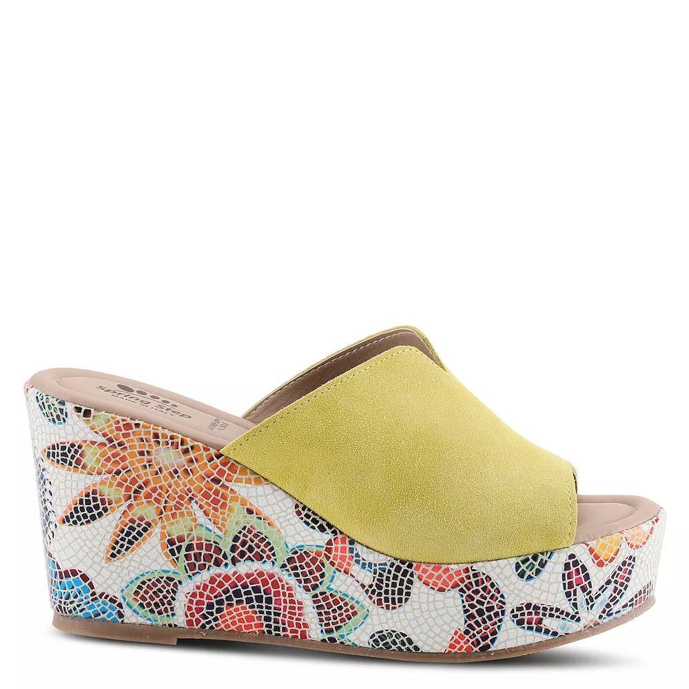 Spring Step Womens Laylani Mosaic Wedge Sandals Product Image