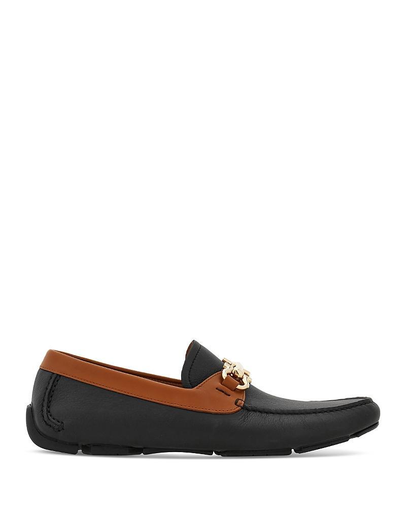 Ferragamo Mens Gancini Leather Drivers Product Image