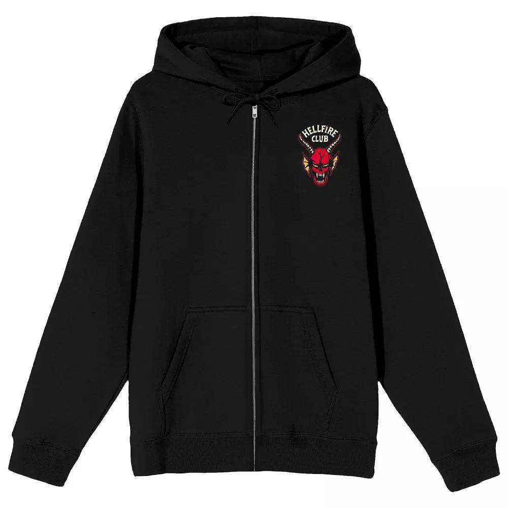 Men's Stranger Things Hellfire Club Graphic Hoodie, Size: XXL, Black Product Image