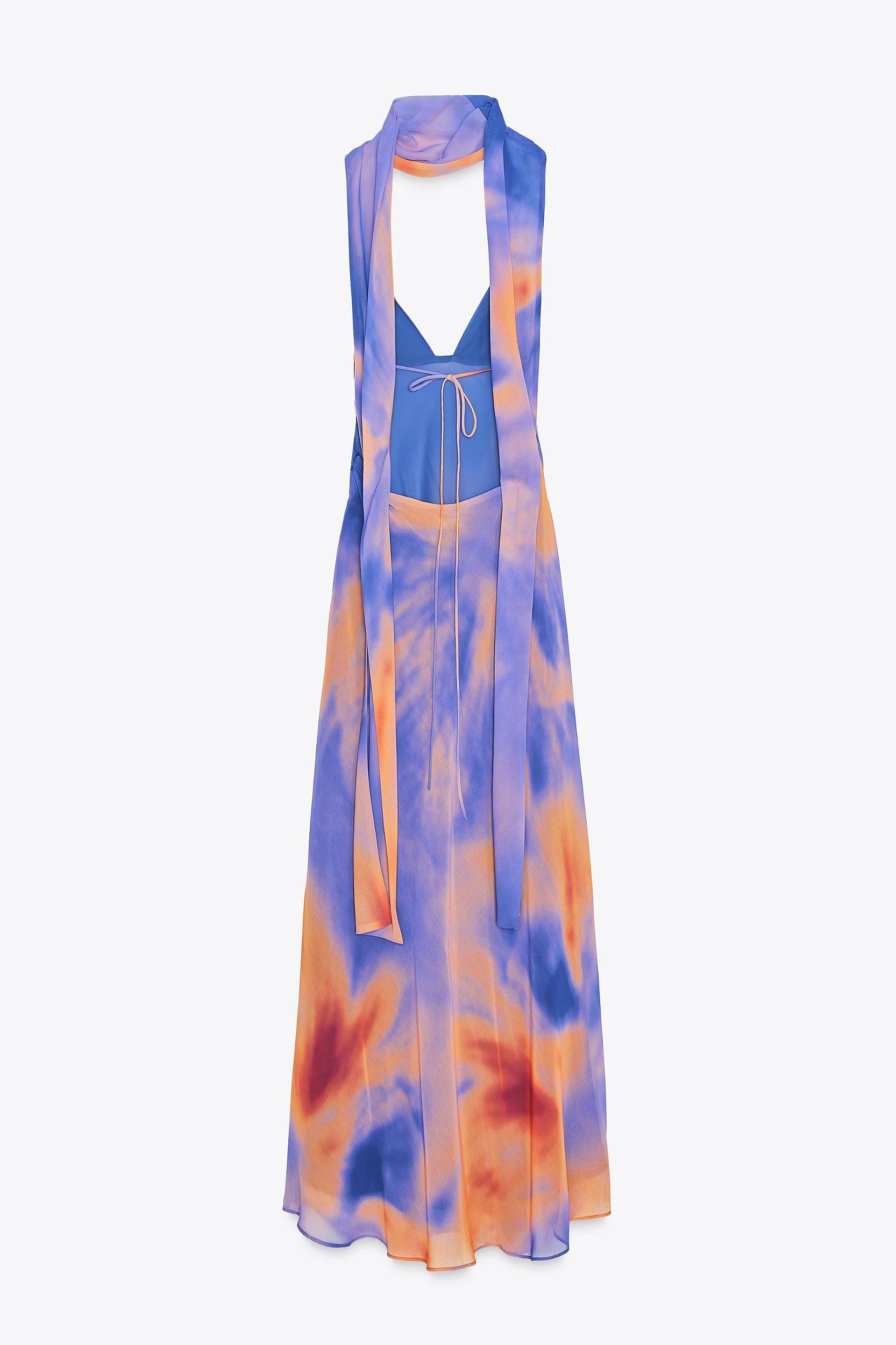 FOULARD PRINT LONG DRESS Product Image