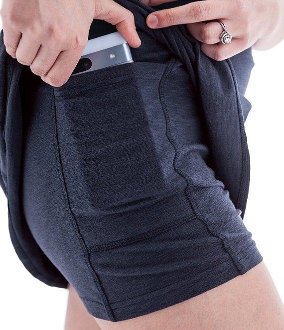 Aventura Linden Swing Organic Cotton Blend Slub Knit Jersey Wide Waist Pull-On Skort Product Image