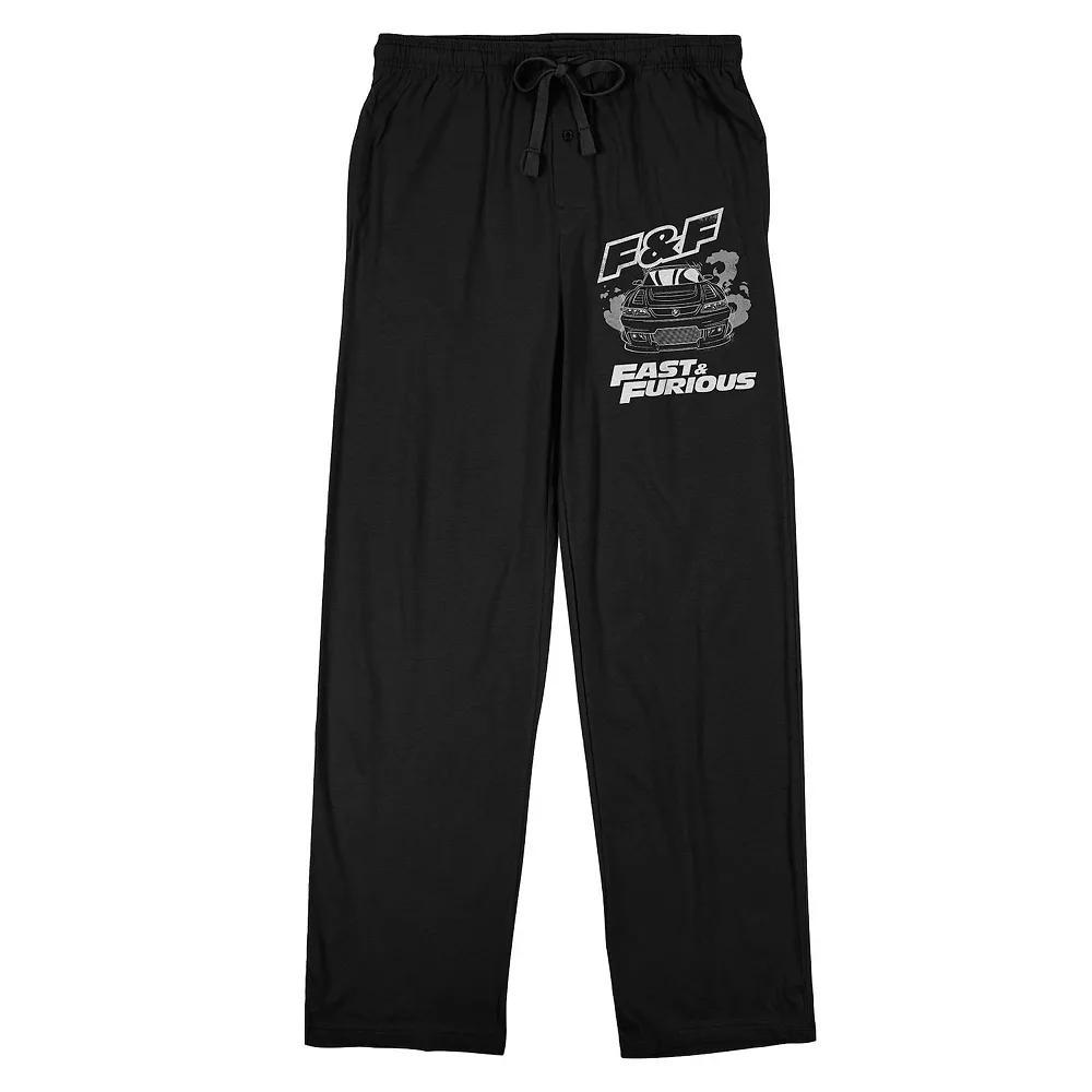 Men's The Fast & The Furious Car Sleep Pants, Size: XXL, Black Product Image