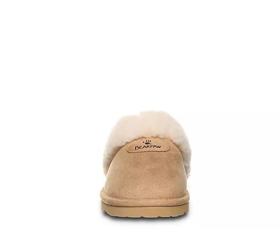 Bearpaw Effie Women's Plush Collar Slippers, Size: 11, Iced Brown Product Image