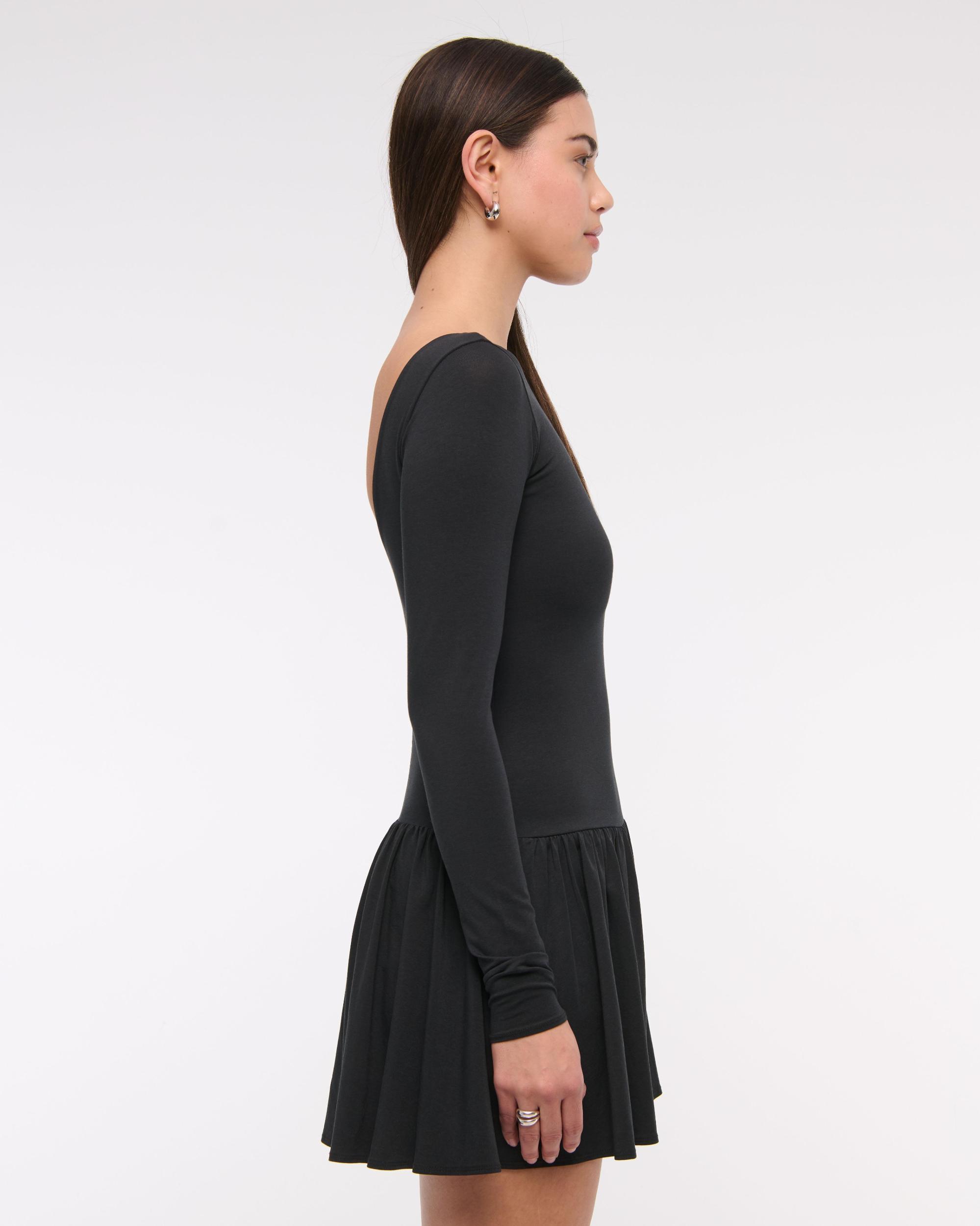 Drop-Waist Knit Skort Product Image