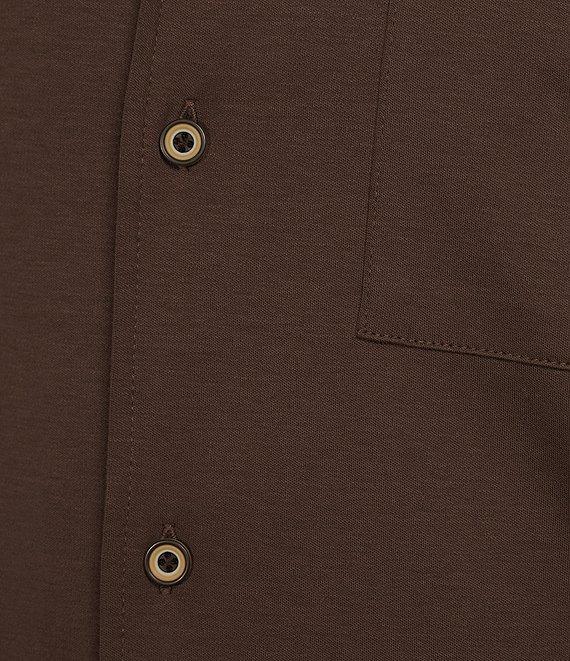 Murano Crocodile World Collection Slim Fit Embroidered Pocket Short Sleeve Woven Camp Shirt Product Image
