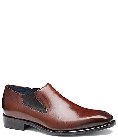 Johnston  Murphy Collection Mens Larson Leather Slip On Loafers Product Image