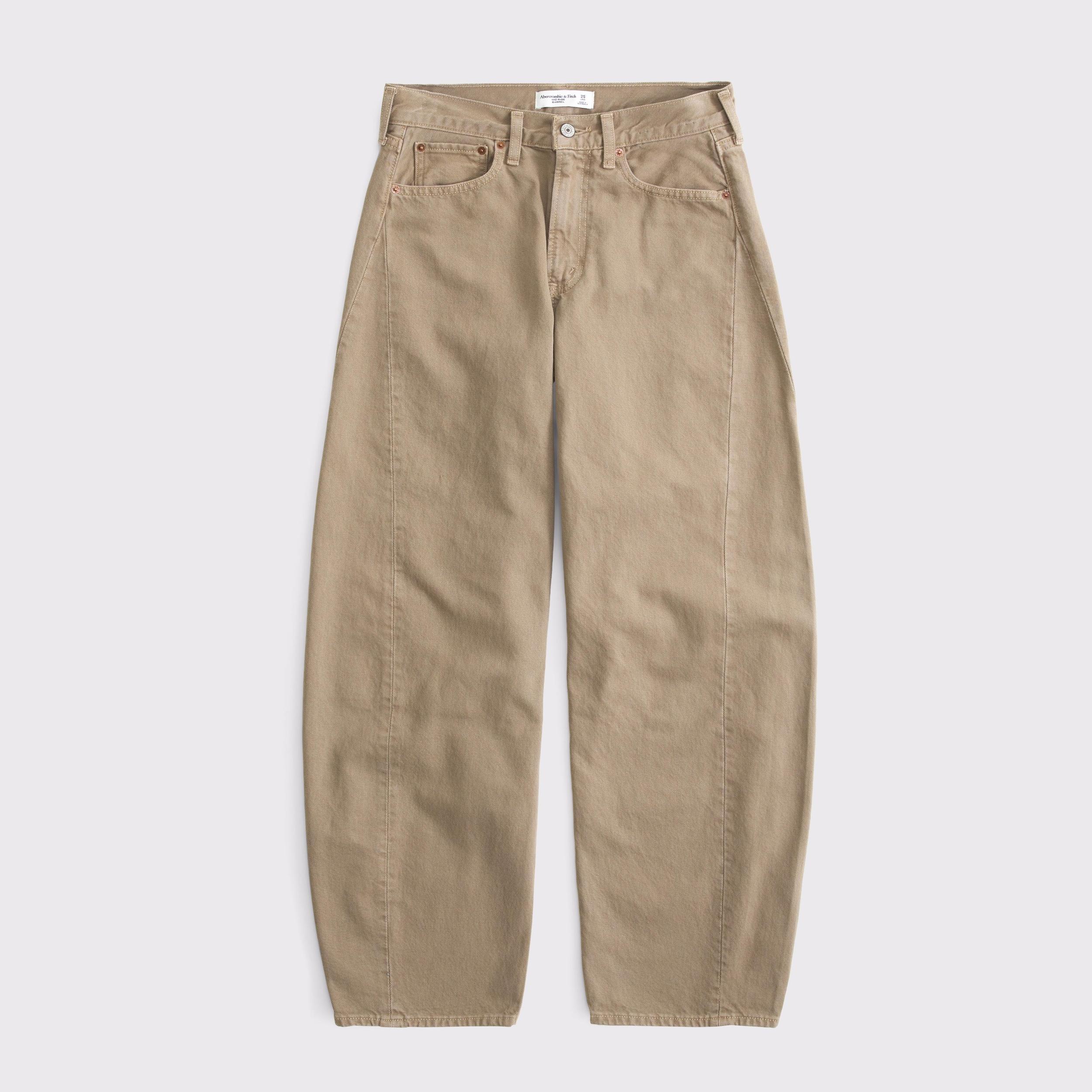 Mid Rise Barrel Jean Product Image
