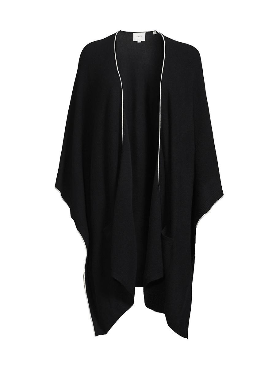 Womens Cashmere Tipped Cape Product Image
