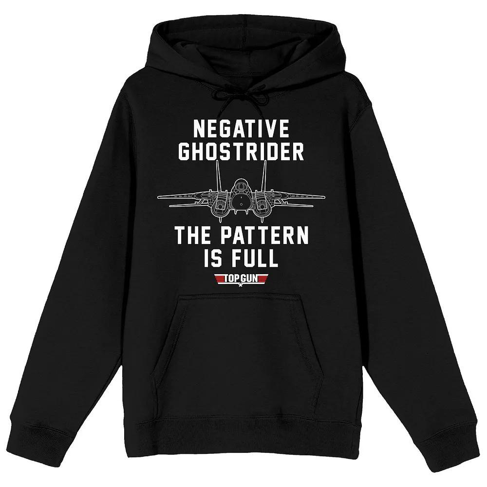 Men's Top Gun Negative Ghostrider Hoodie, Size: Small, Black Product Image