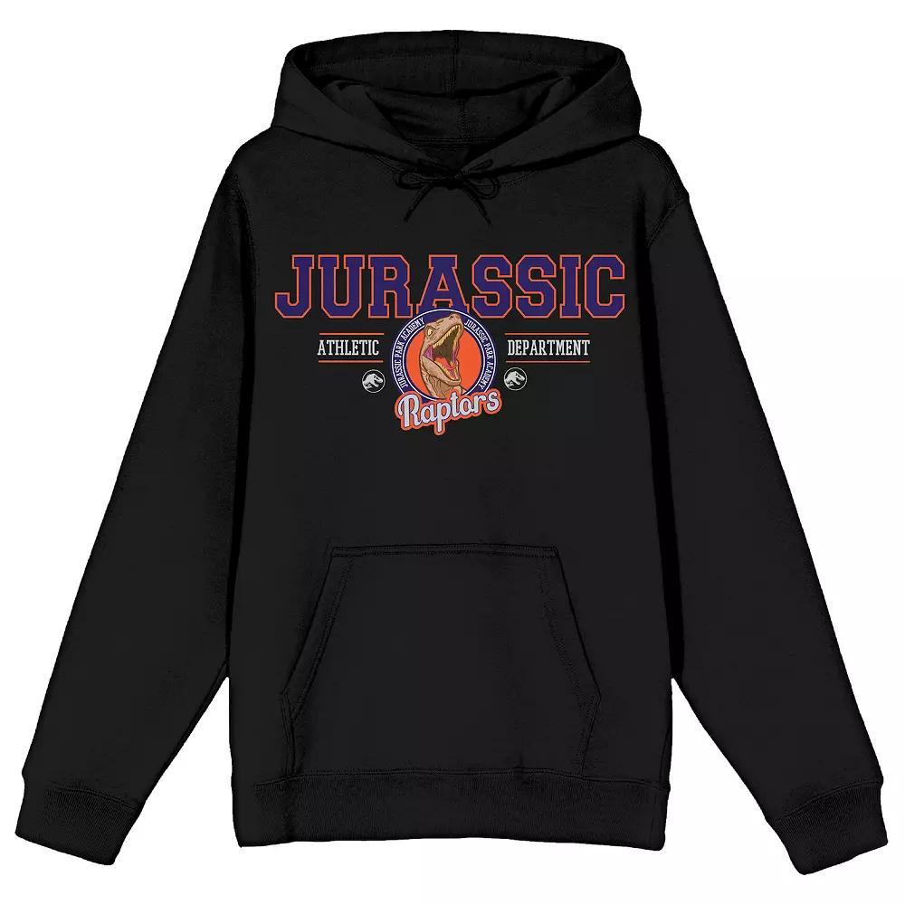 Men's Jurassic Park Jurassic Athletic Department Graphic Hoodie, Size: Large, Black Product Image