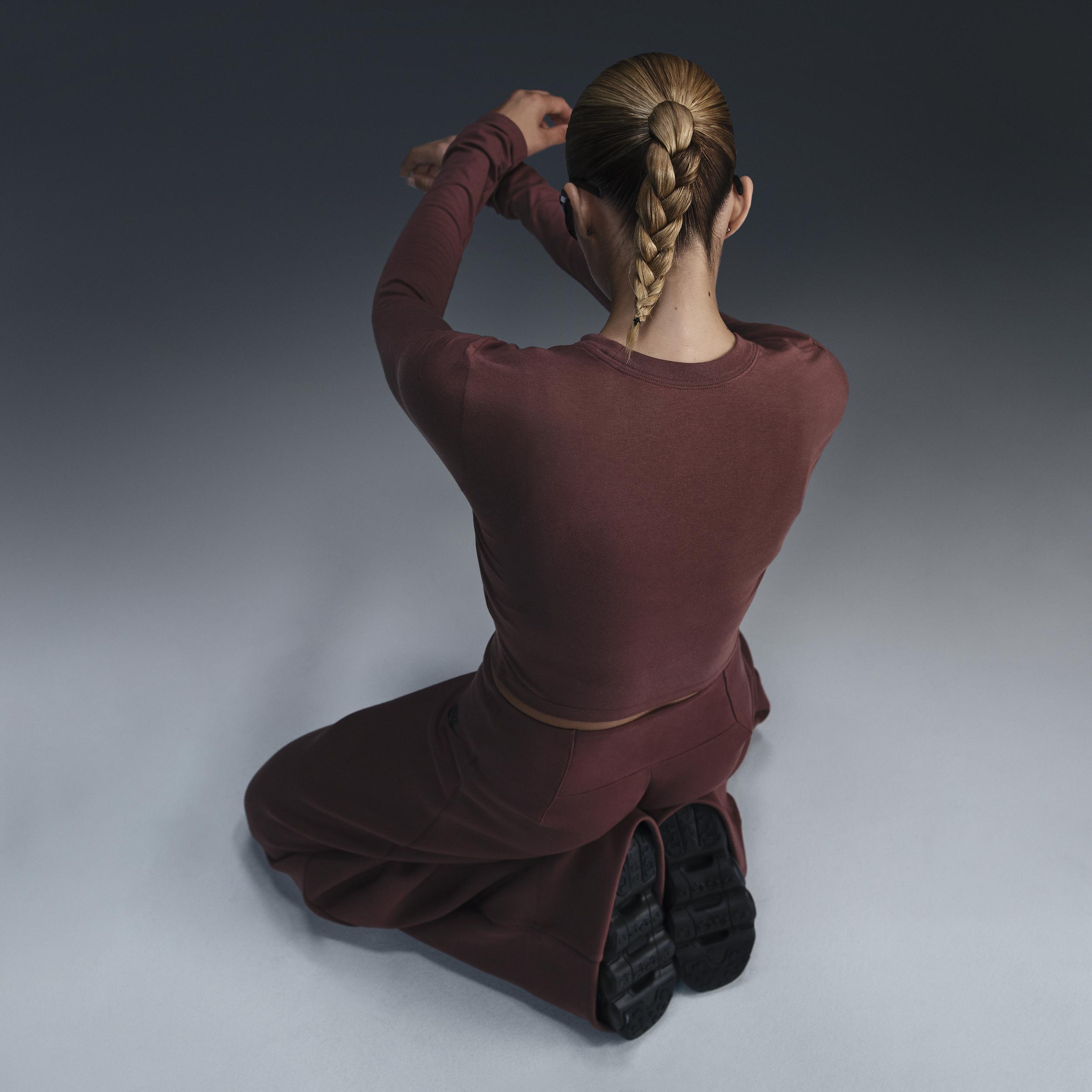 Women's Nike Sportswear Chill Knit Slim Long-Sleeve Cropped Top Product Image