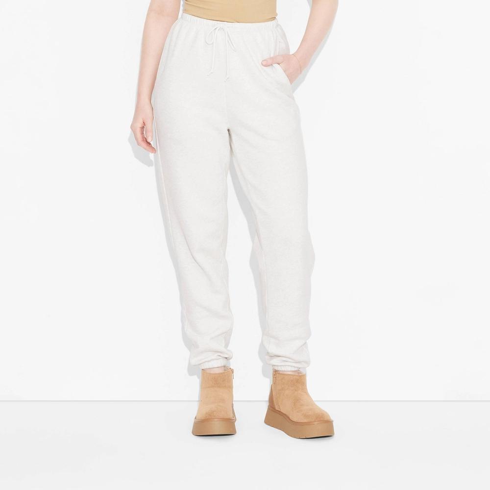 Womens High-Rise Slim Fit Joggers - Wild Fable Heather Product Image