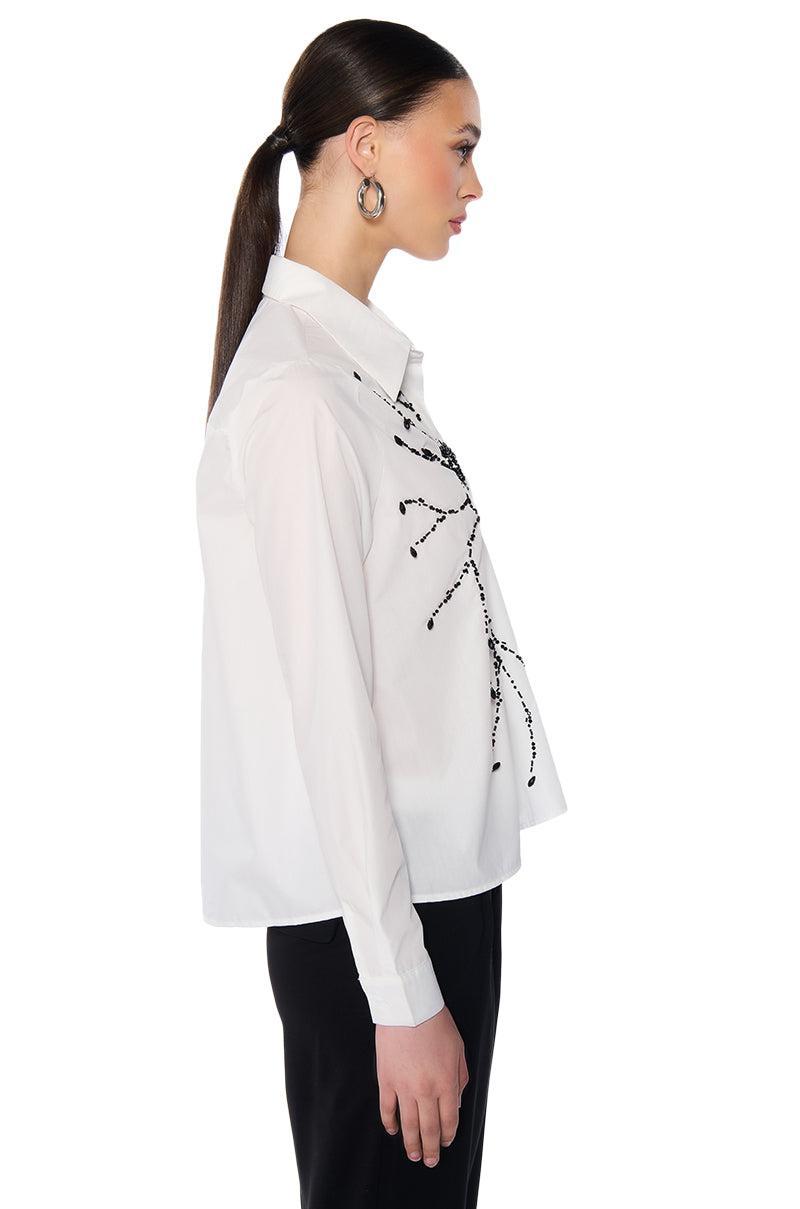 BROKEN HEARTED LONG SLEEVE POPLIN SHIRT Product Image