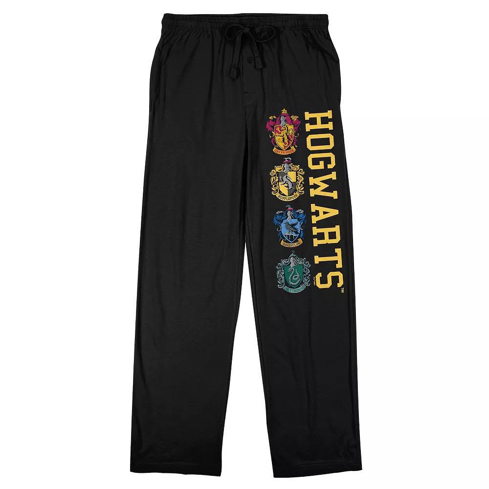 Men's Harry Potter Hogwarts Pajama Pants, Size: Small, Black Product Image