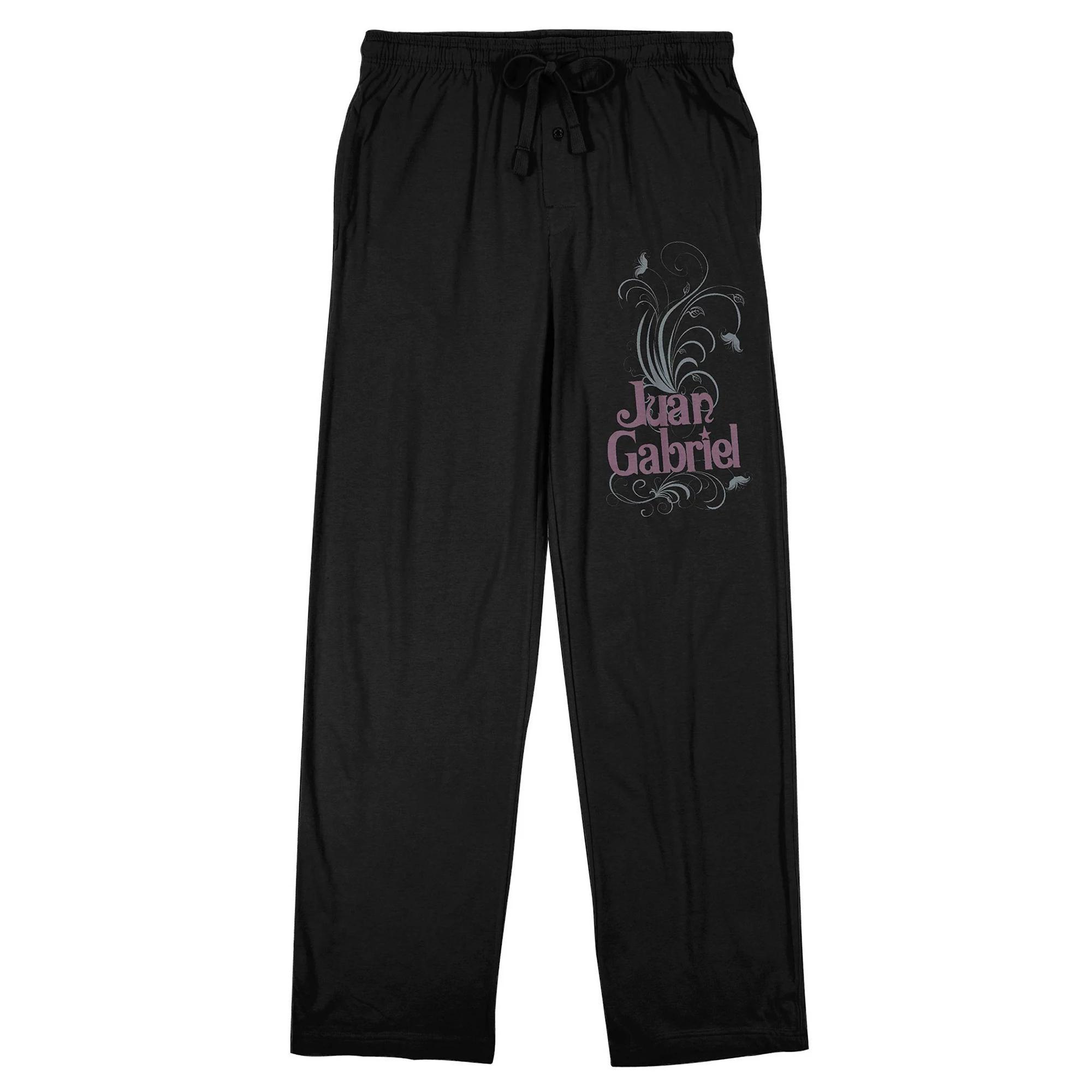 Men's Juan Gabriel Portrait Sleep Pants, Size: XXL, Black Product Image